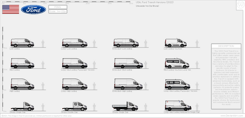 USA, Ford Transit-Variants (2022)