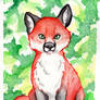 Watercolor Fox