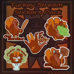 Turkey Stream Stickers