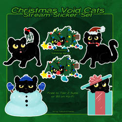 Christmas Void Cats - Stream Stickers