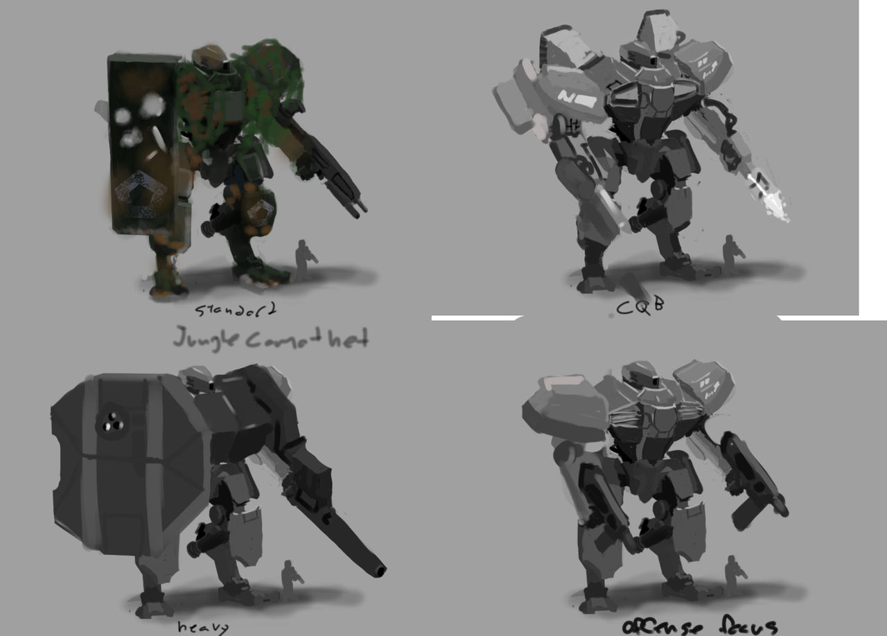 Mech variations by Enigmasenpai on DeviantArt
