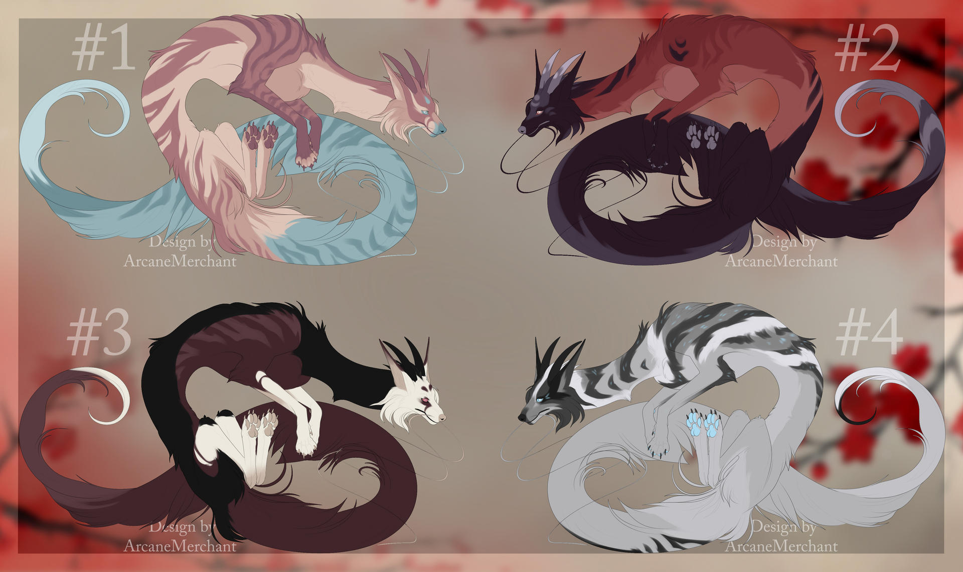 Fox Dragon Deviantart Fox Dragon Adopts #1 (CLOSED) by ArcaneMerchant on DeviantArt