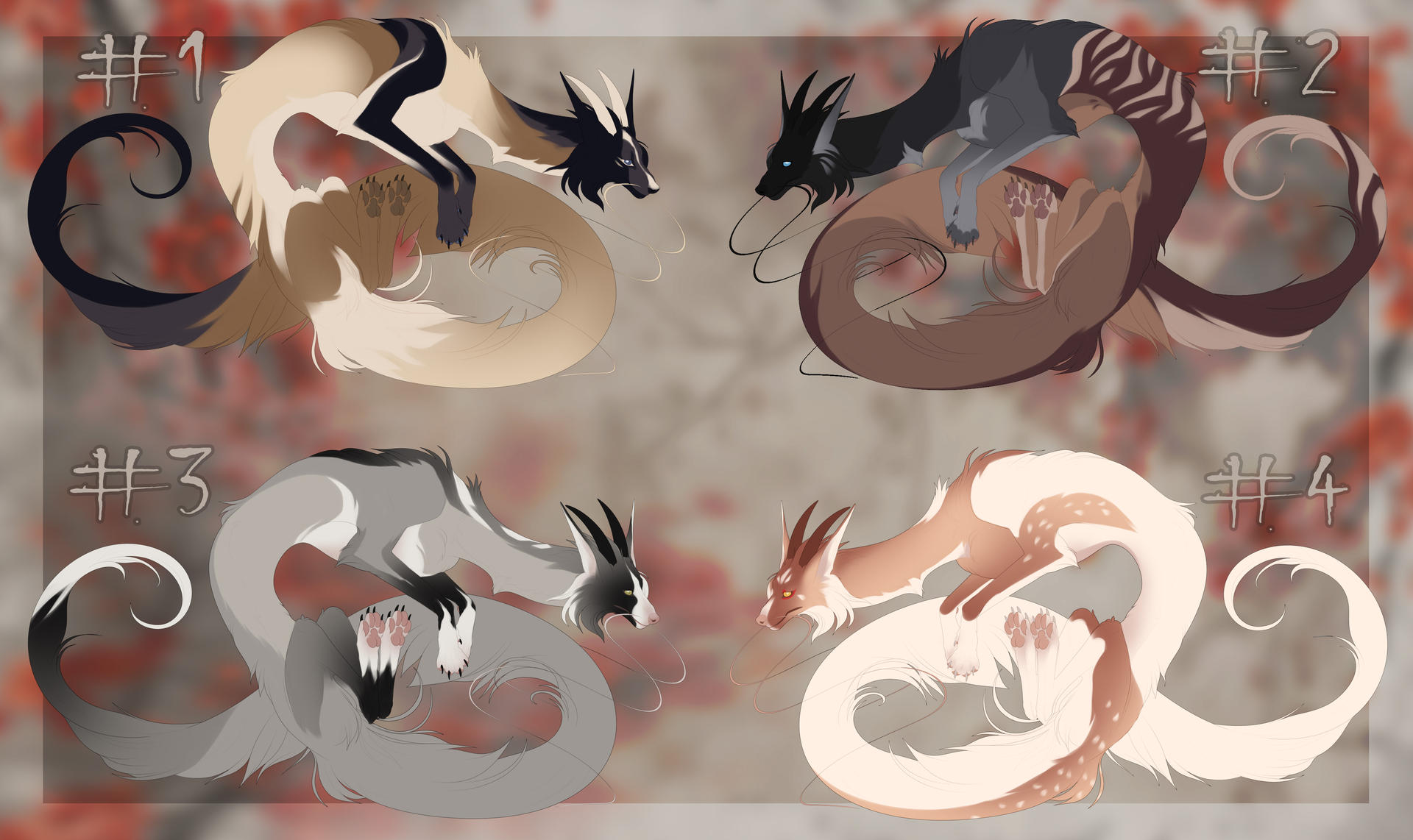 Fox Dragon Deviantart Fox Dragon Adopts #2 (2/4 - OPEN) by ArcaneMerchant on DeviantArt