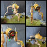 Partially organic strider hunter mech