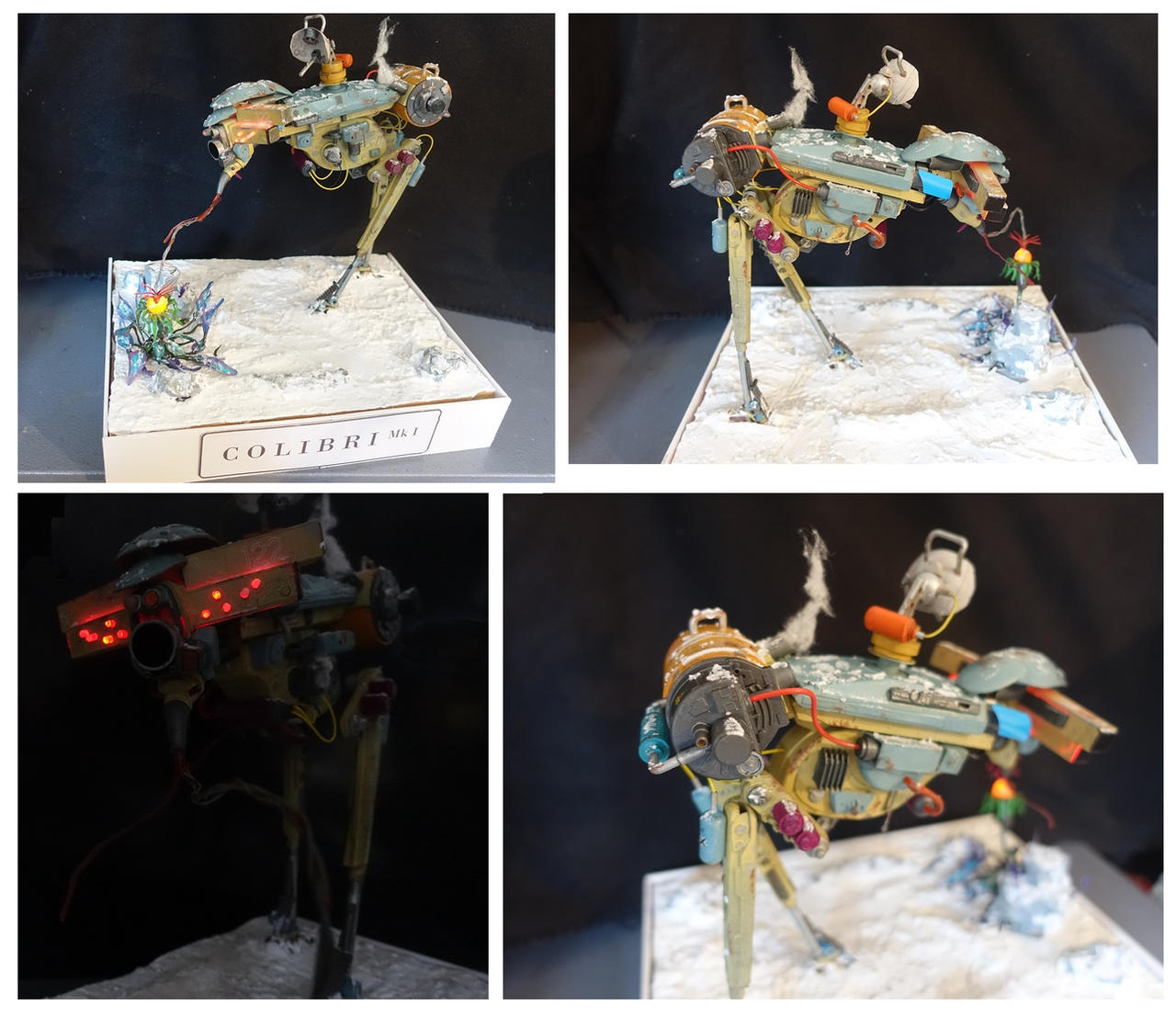 My office-items-mech / nuclear winter diorama