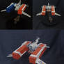 Smuggler spaceship, made from a WW II plane kit
