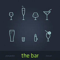 the bar