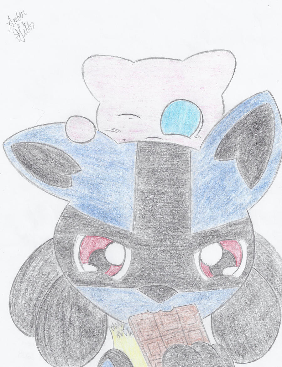 Lucario and Mew