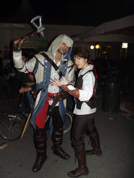 Connor and Young Ezio