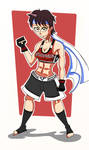 Sakura The MMA Fighter ! (Halloween Jam) by Alexander-Draws