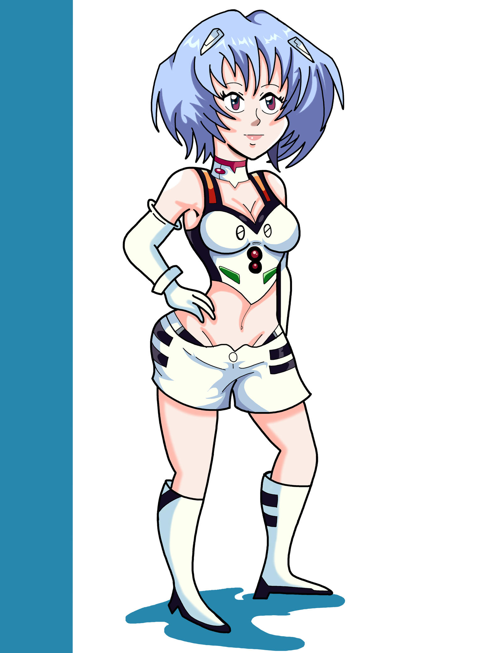 Rei Ayanami's Racing Queen Outfit (Commission)