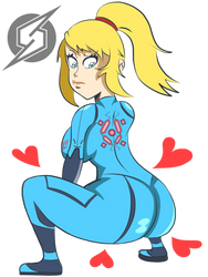 Samus Aran's Behind ! by Alexander-Draws