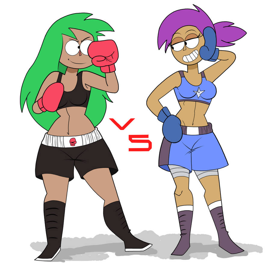 Punching Judy Vs. Enid (OK KO !) by Alexander-LR