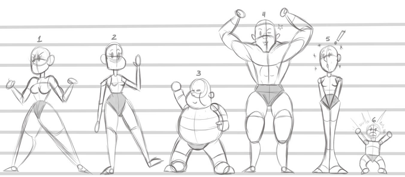 Random Body Types Different Body Types (Random Sketch) by Alexander-Draws on DeviantArt