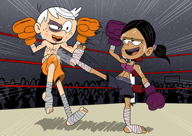 Lincoln Vs Ronnie Anne (KICKBOXING) - COMM