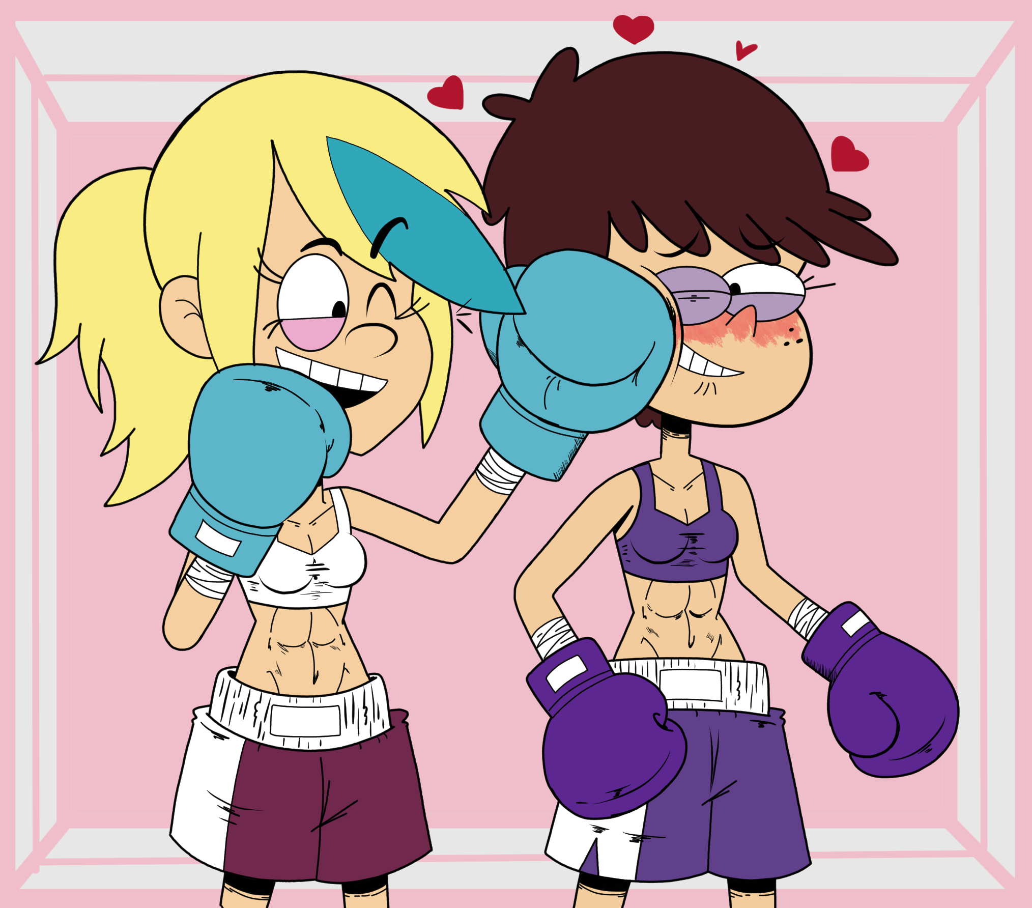 Luna Loud X Sam Sharp (BOXING) - COMM by Alexander-Draws on DeviantArt