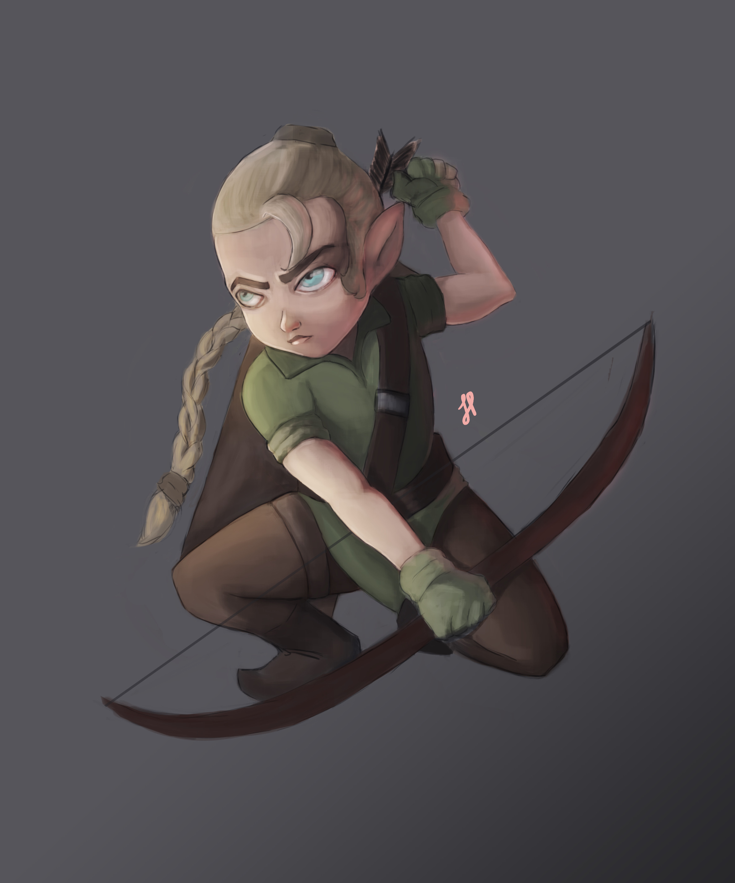 Elf bowman by JayJayDen on DeviantArt