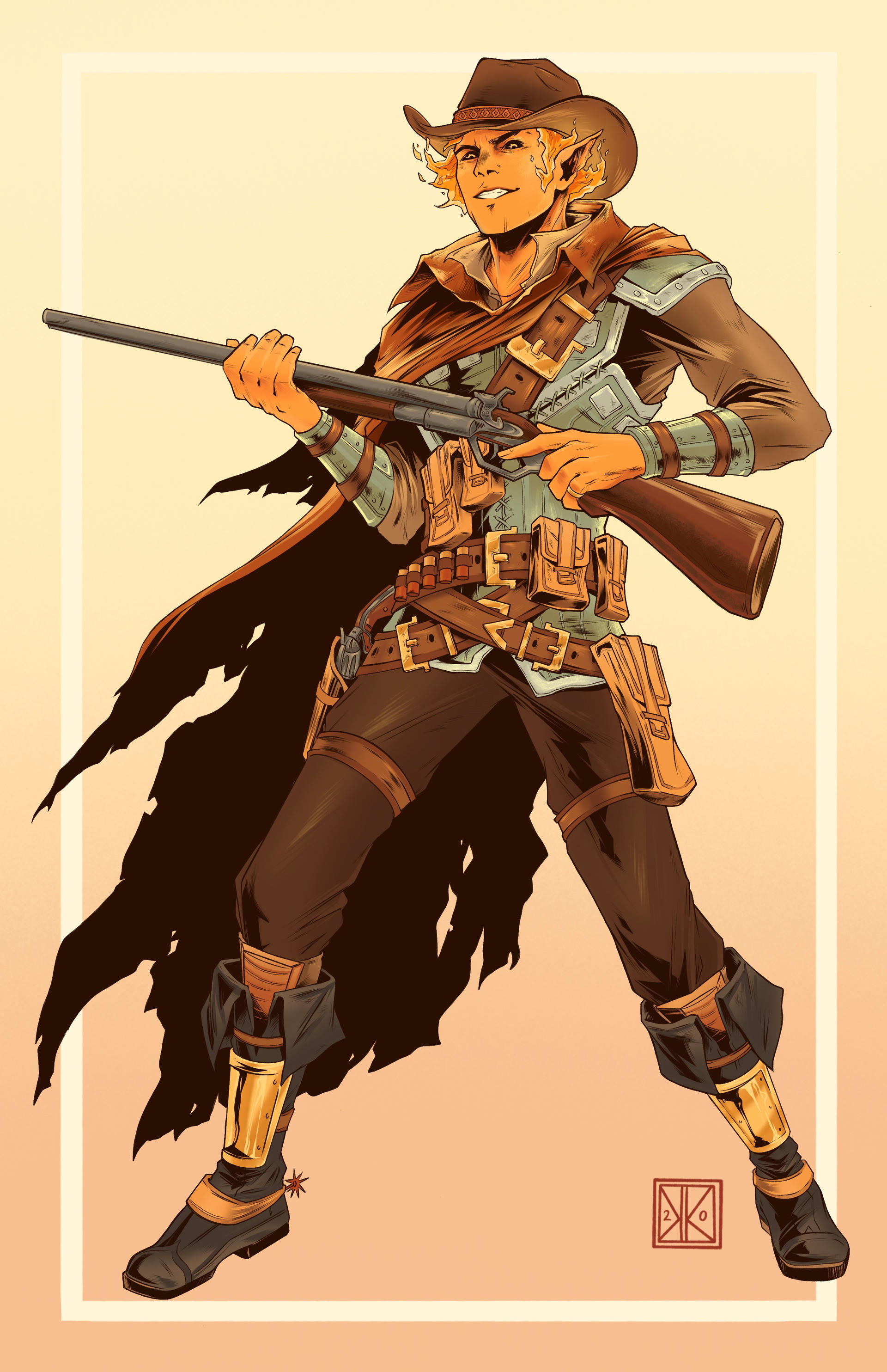 Fire Genasi Gunslinger by OhHeyItsKaylaK on DeviantArt Fire Genasi Gunslinger by OhHeyItsKaylaK on DeviantArt