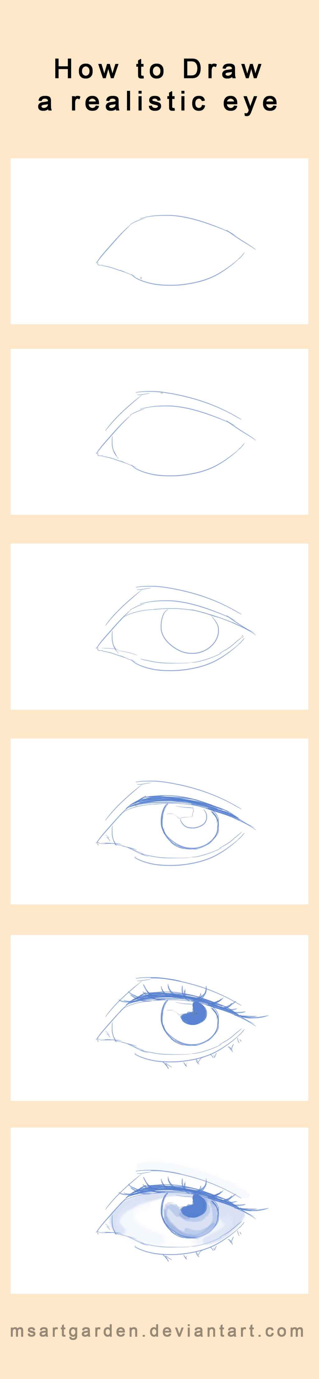 Eye Draft How to draw a realistic eye by MsArtGarden on DeviantArt
