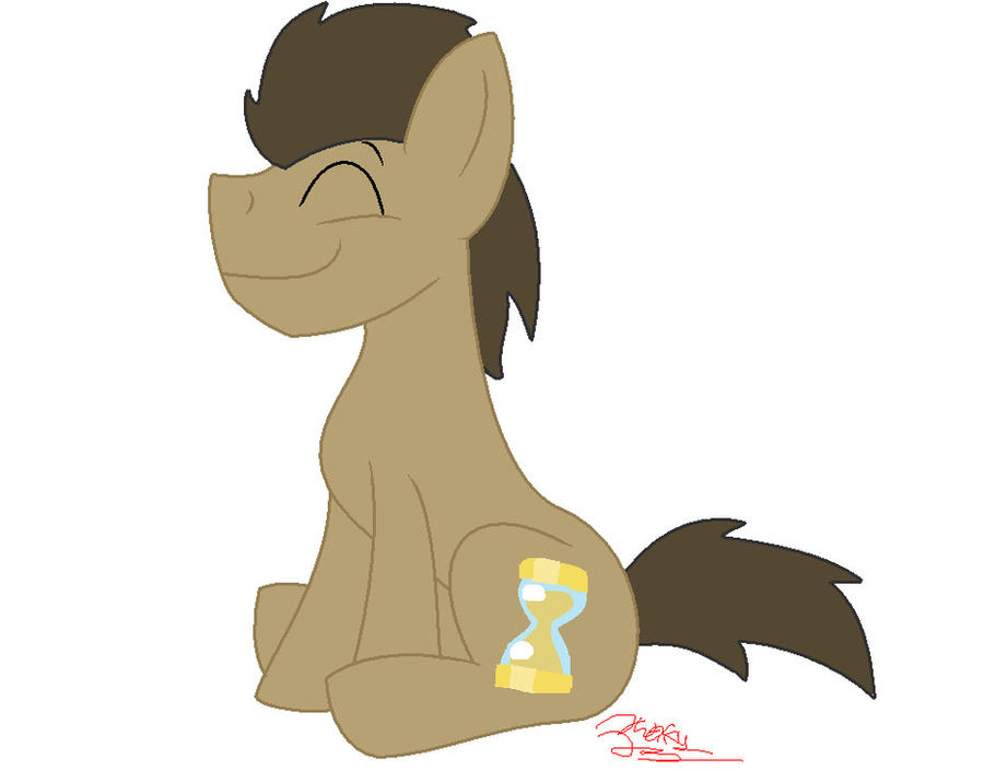 Doctor Whooves is happy