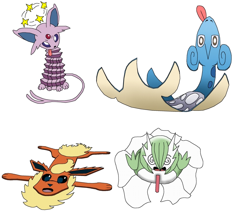 Pointed Pokemon Flat Pokes 2 by Noctulov on DeviantArt