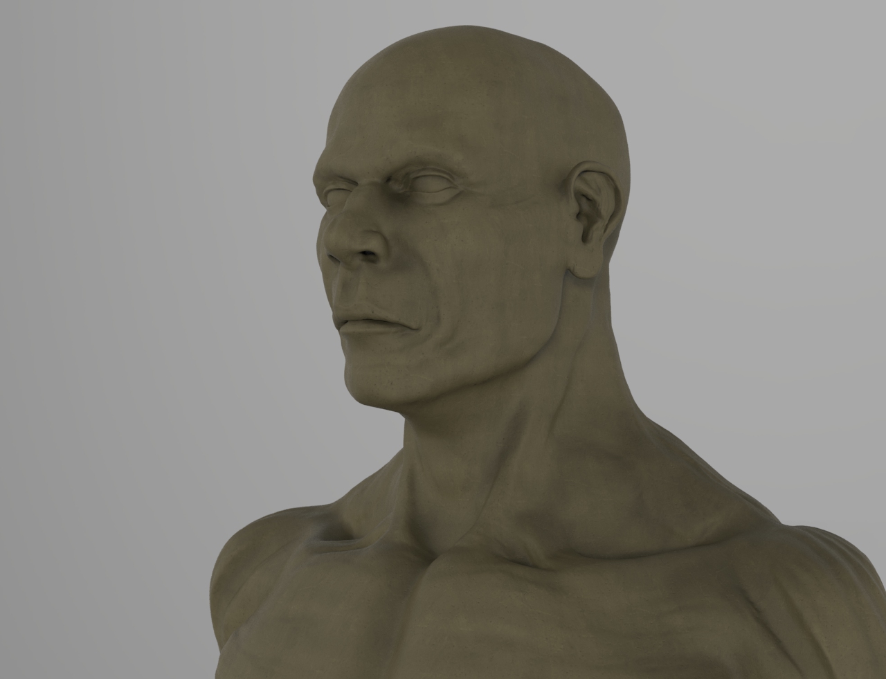 Male Bust - speed sculpt