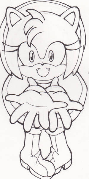 Amy Rose fan art!!!!!