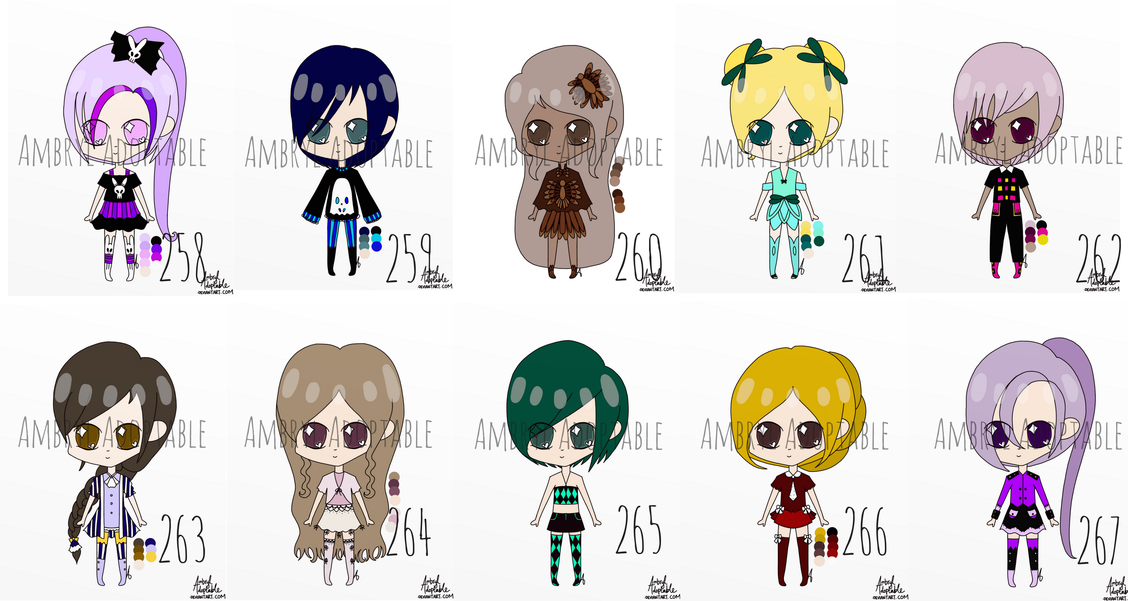 [CLOSED] (FREE) Human Adopts 258-267