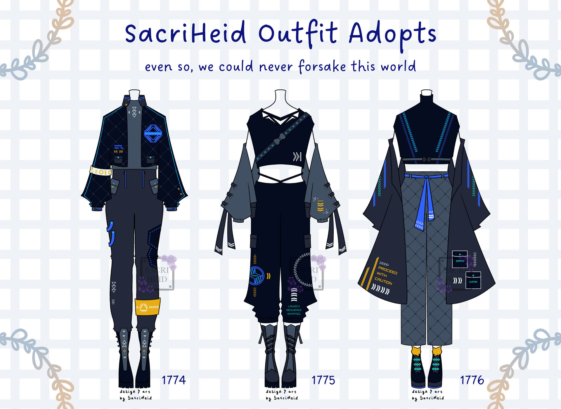 CLOSED | $8/640 pts | outfit adopts 1774 - 1776 by SacriHeid on DeviantArt