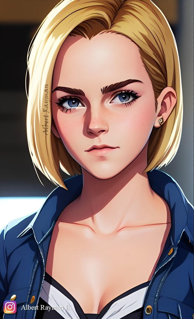 Emma Watson as Android 18 by albertrayman on DeviantArt
