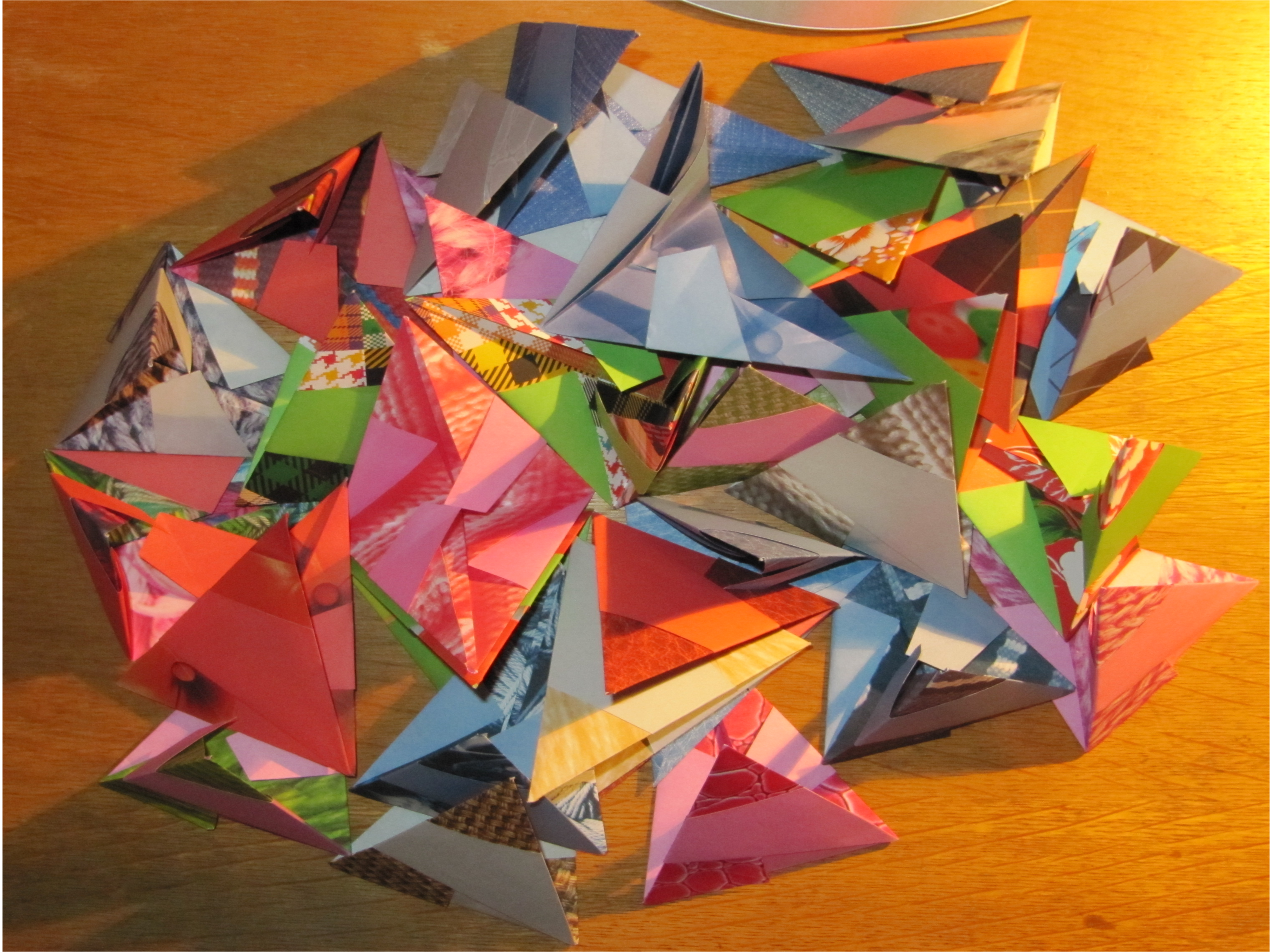 30 modules origami step by step : step 2