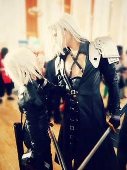 Kadaj and Sephiroth Yaoi cosplay