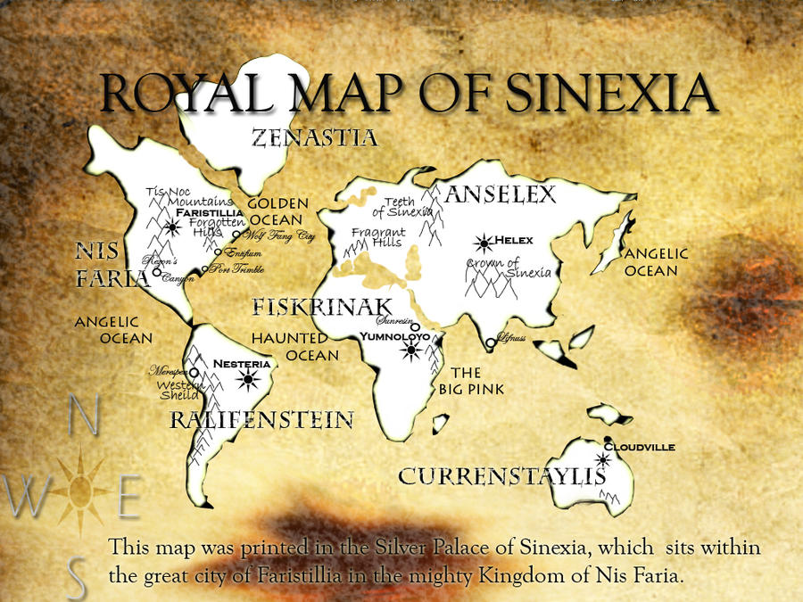 Map of Sinexia by sirx16 on DeviantArt