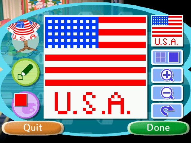 U.S.A. Pattern-Animal Crossing