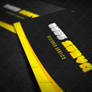 Yellow Block Business Card - Front