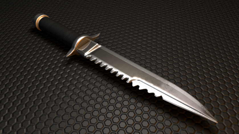 Free C4D Rambo Knife