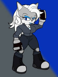 Sonic Wolf Oc - Wynter the Wolf 