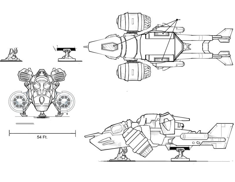 Ship landing gear