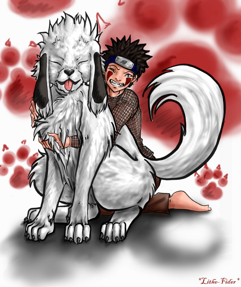 Kiba and Akamaru ''timeskip''