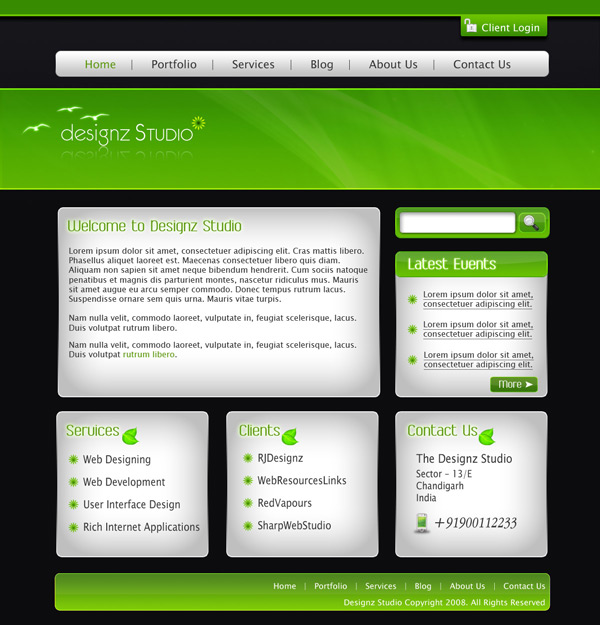 Dark-Green Business Template