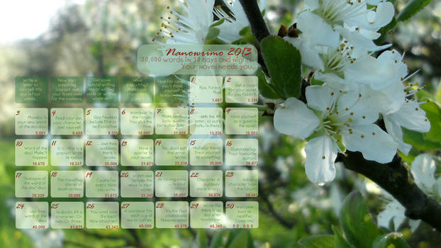 Nanowrimo Calender 2013 #06