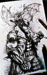 Batman Inked Sketch