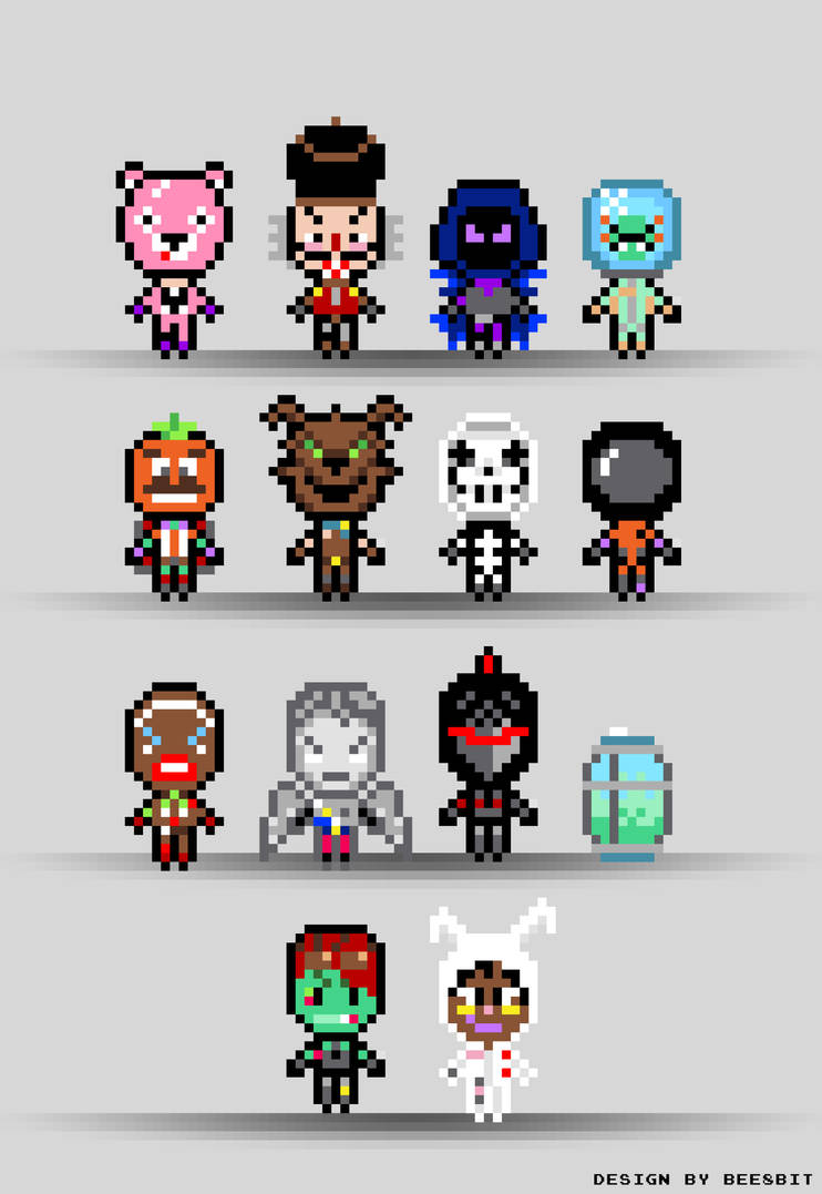 Minecraft Pixel Art Fortnite Grid | Salve O Mundo Fortnite Mobile