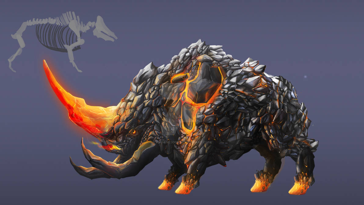 Magma creature by Hirmine3009 on DeviantArt