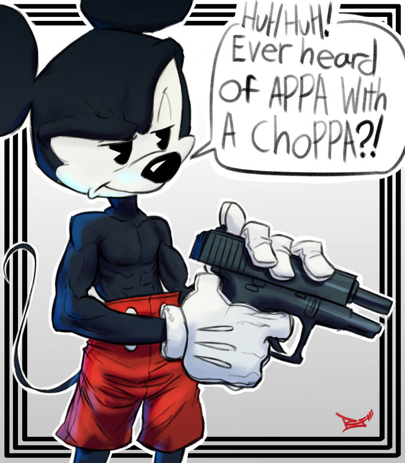 Mickey with the blicky by rjjunoir on DeviantArt