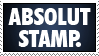 Absolut Stamp tagline