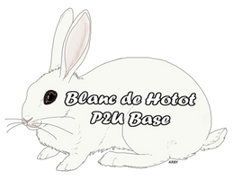 Blanc de Hotot Rabbit P2U Base