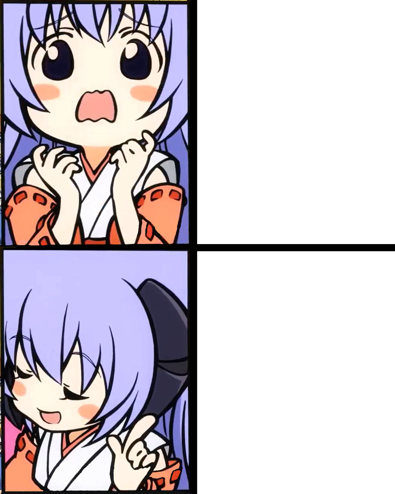 Hanyuu Drake Meme Template by Dawnfan44 on DeviantArt