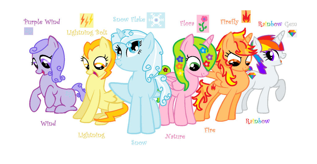 Mlp Rd Mane Mlp Mane 6 by RachelMLP on DeviantArt