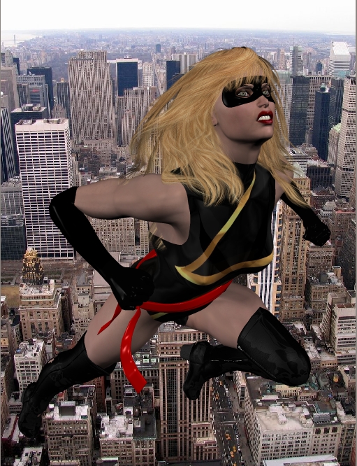 ms marvel in flight